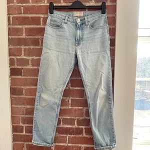 Everlane Denim High Rise Relaxed Jeans Light Wash Size 25 Regular